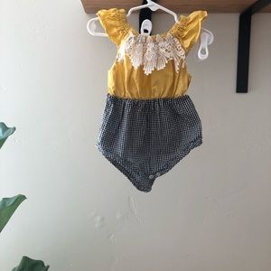 Baby gingham onesie